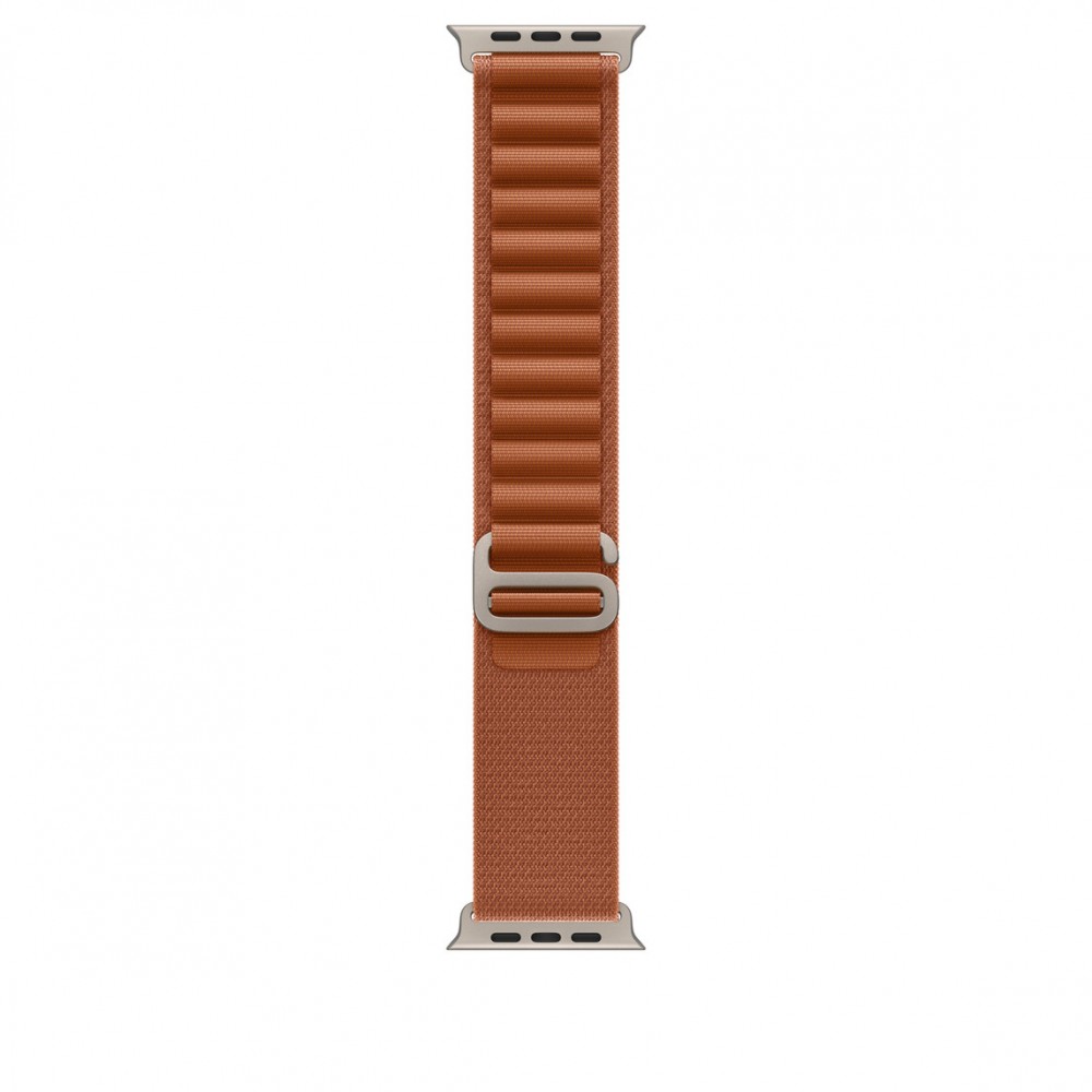Opaska Alpine w kolorze terakoty do koperty 49 mm -  rozmiar S - elementy z tytanu w kolorze naturalnym