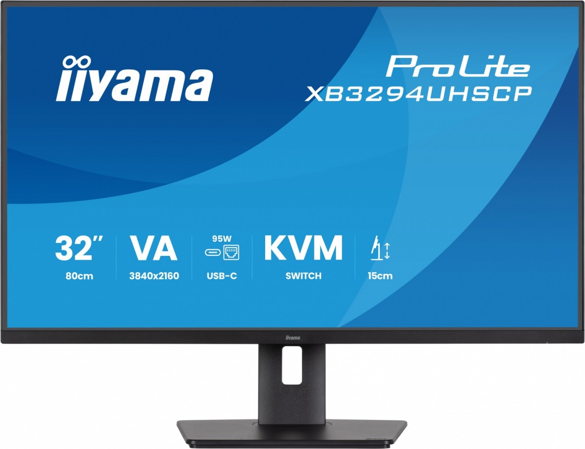 Monitor 31.5 cala XB3294UHSCP-B1.4K,VA,2xHDMI,DP,USB-C dock 95W, PIP,RJ45, 400cd, 2ms, 4xUSB, KVM,Sync,2x5W, HAS (150) PIVOT,