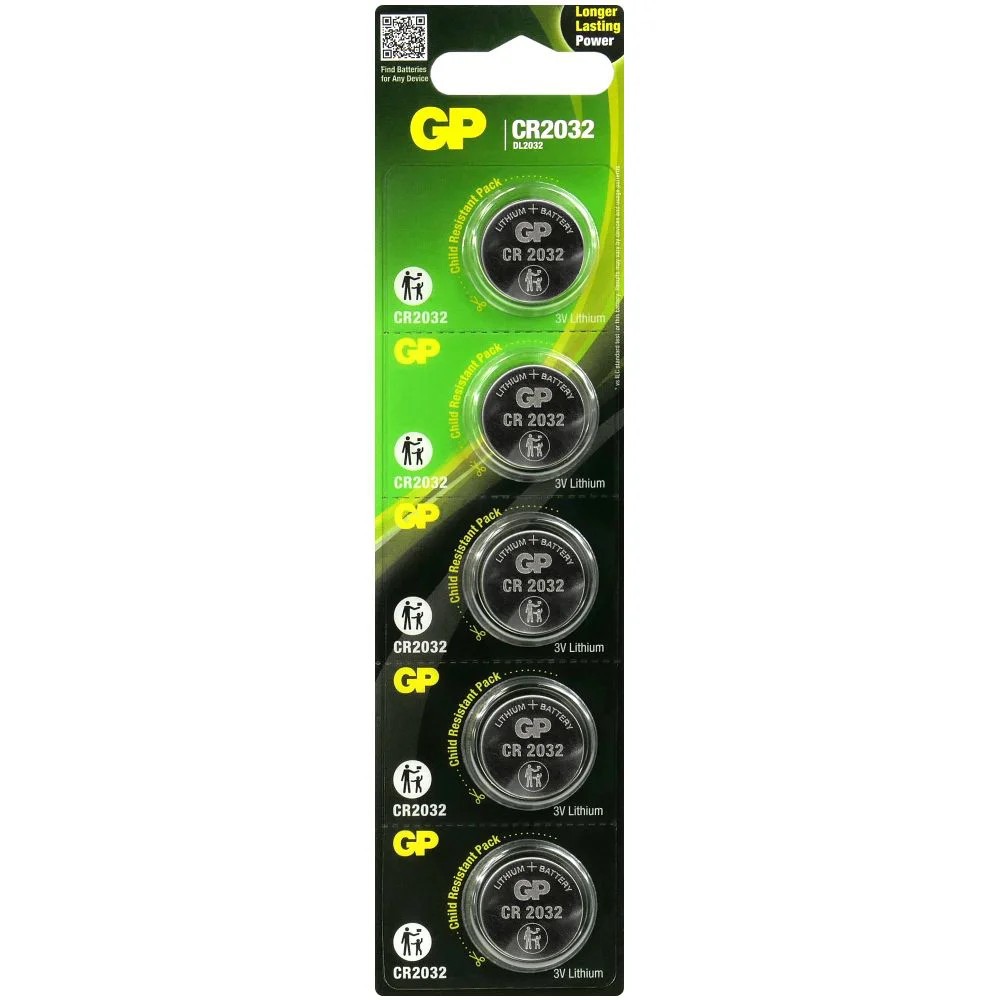 Baterie litowe CR2032 mini GP blister 5 szt. 