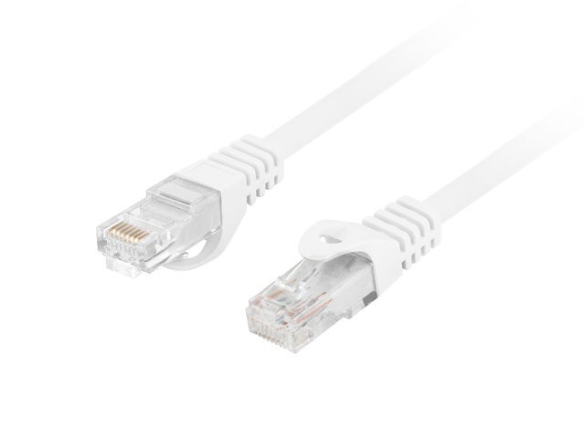 Patchcord kat.6 UTP LSZH CU Fluke Passed 2M biały