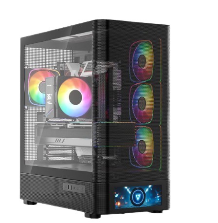 Obudowa Volcano AQ500 ARGB MIDI BLACK