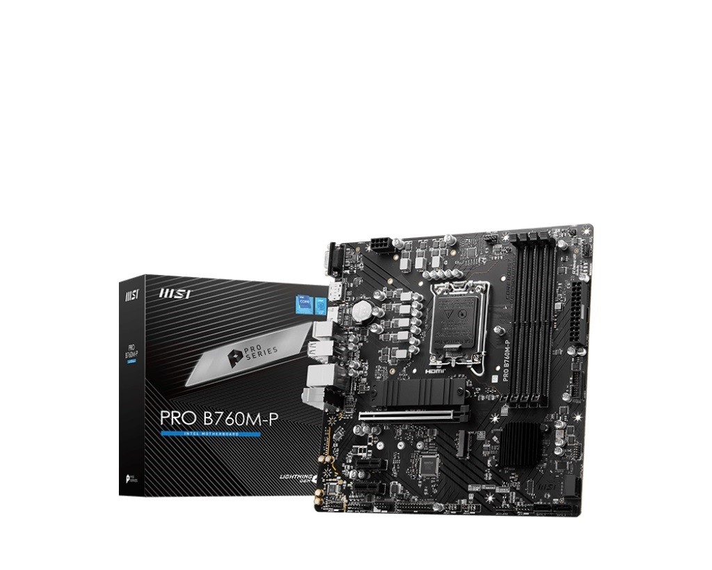 Płyta główna PRO B760M-P s1700 4DDR5 DP/HDMI 2M.2 mATX 