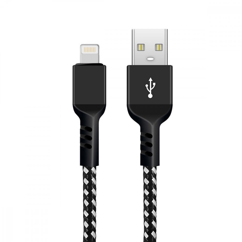 Kabel lightning fast charge 2.4A MCE481 Czarny