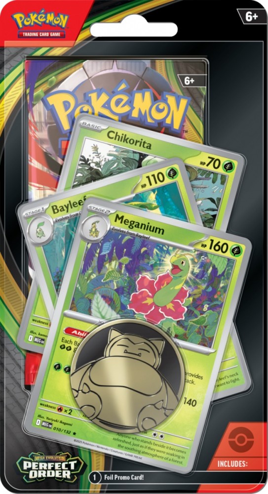 Karty Mega Evolution - Perfect Order - Premium Checklane Blister Meganium