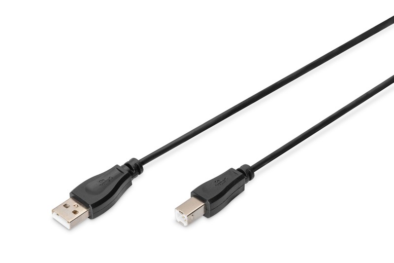 Kabel połączeniowy USB 2.0 HighSpeed Typ USB A/USB B M/M 3m Czarny 