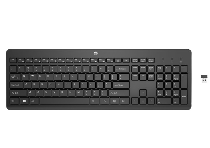 Klawiatura bezprzewodowa HP 230 czarna 3L1E7AA#ABB 