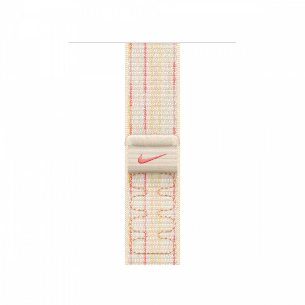 Opaska sportowa Nike w kolorze księżycowej poświaty/różowym do koperty 40 mm