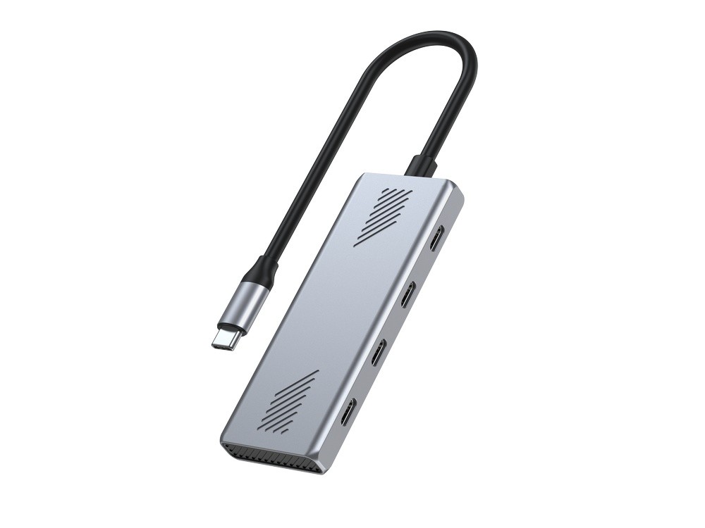 HUB USB3.2 Gen2 typ C, 4 porty USB-C 