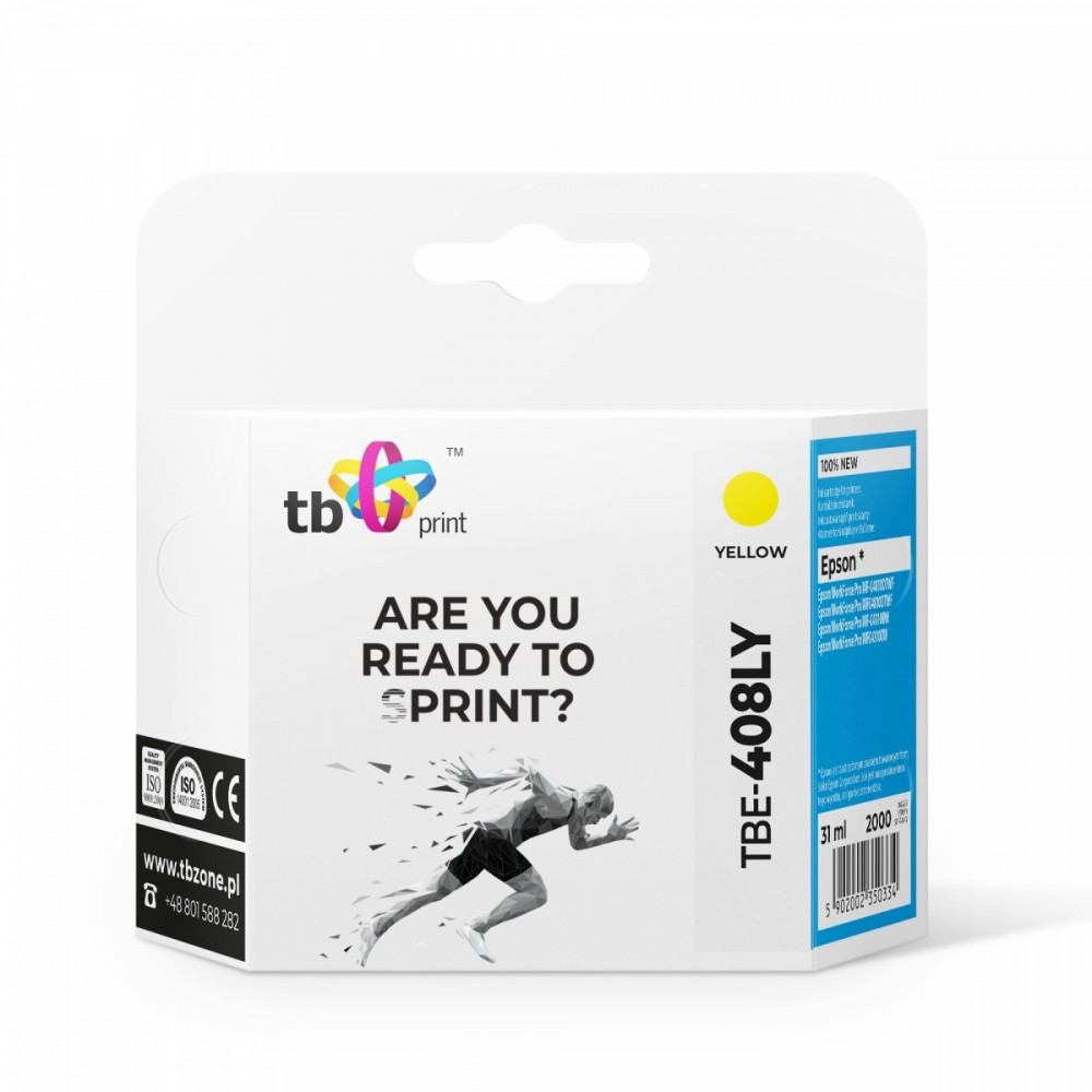 Tusz do Epson T09K4 TBE-408LY 100% nowy żółty