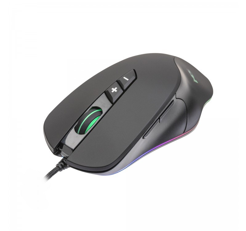 Mysz gamingowa przewodowa Nemesis C340 4000 DPI RGB LED programowalne przyciski czarna 