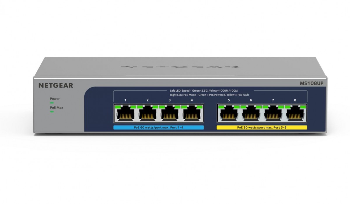 Przełącznik  MS108UP Switch 8x2.5GE PoE++ 