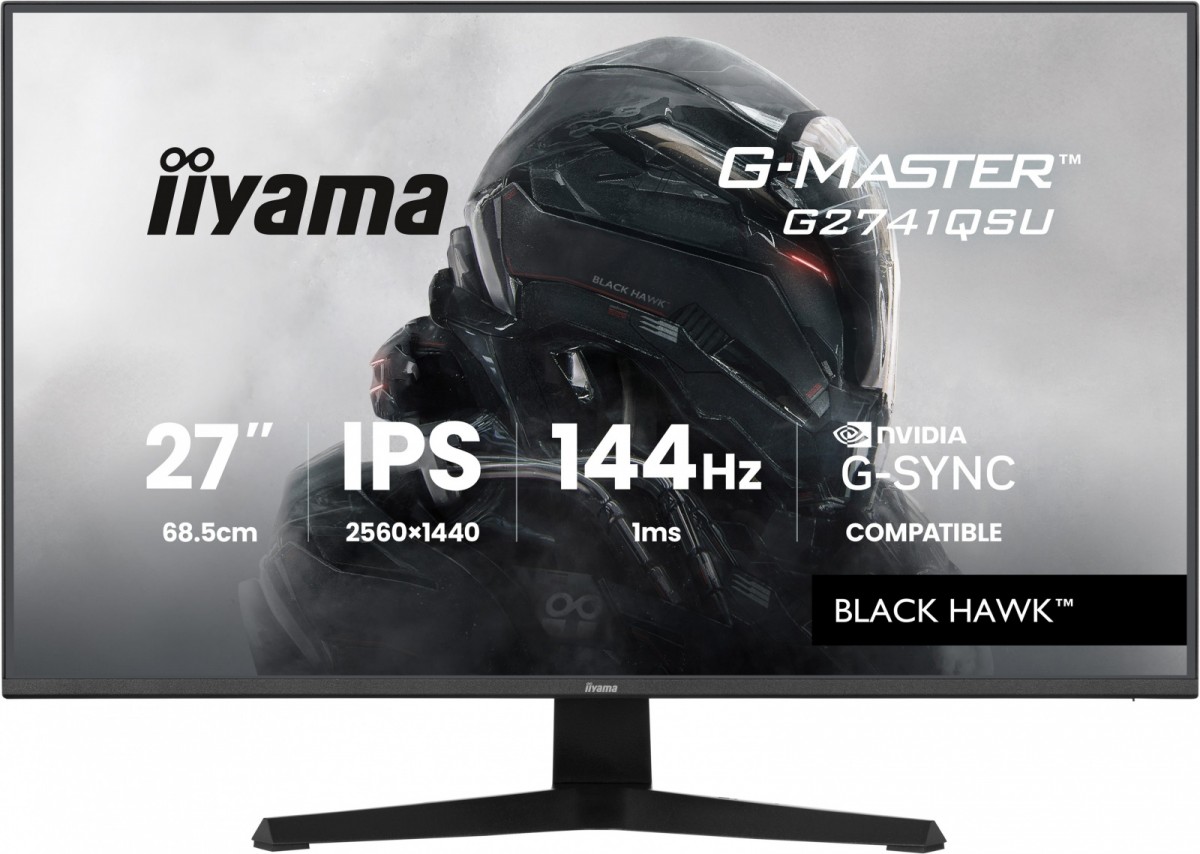 Monitor 27 cali G2741QSU-B1 IPS,QHD,144Hz,1ms,2xUSB                  Adaptive G-SYNC,HDMI,DP,350cd, 