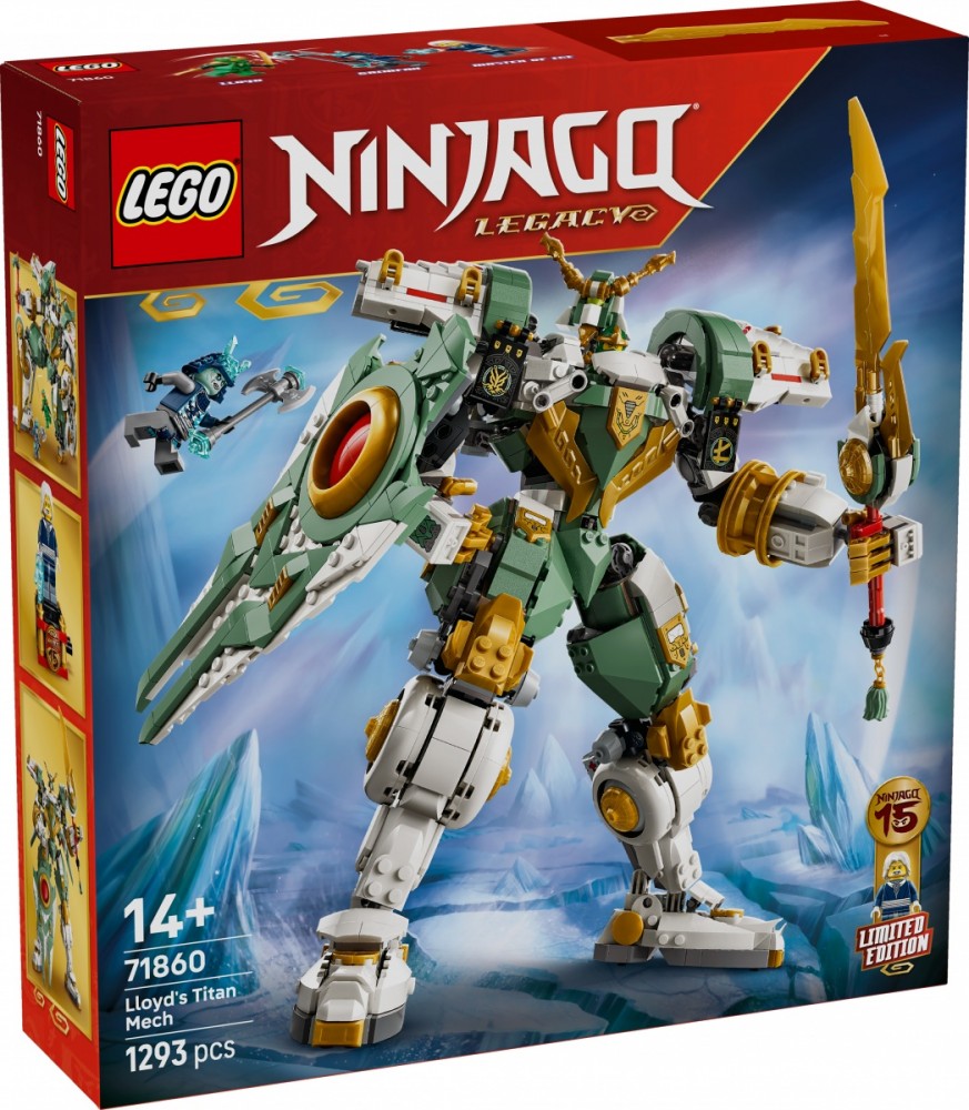 Klocki Ninjago 71860 Tytanowy mech Lloyda 15. rocznica 
