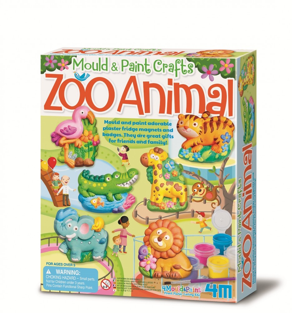 Zestaw kreatywny Odlewy gipsowe - Zoo 