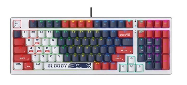 Klawiatura mechaniczna Bloody S98 USB Sports Navy (BLMS  Red Switches) 