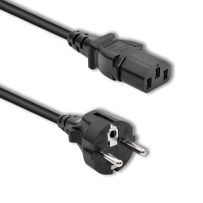 Kabel zasilający SCHUKO/C13 | 2.5m