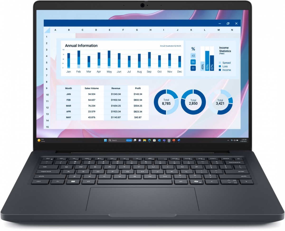 Stacja robocza Dell Pro Max 14 MC14255 W11P Ryzen 350|16GB|512GB SSD|FgrPr & SmtCd|FHD Cam & Mic|WLAN+BT|14.0 FHD+|Backlit Kb|4 Cell|100W|3YPS