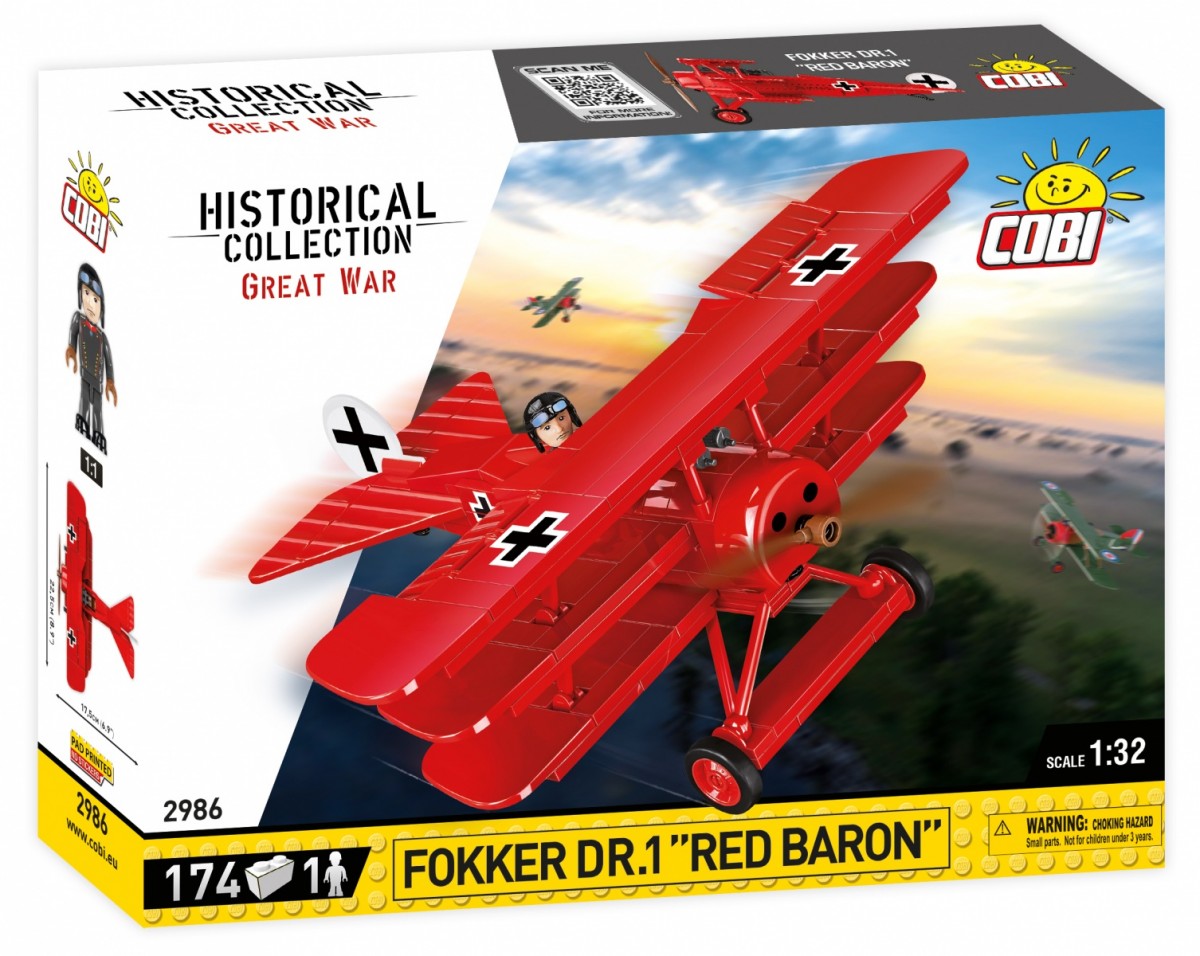 Klocki Fokker Dr.1 Red Baron 