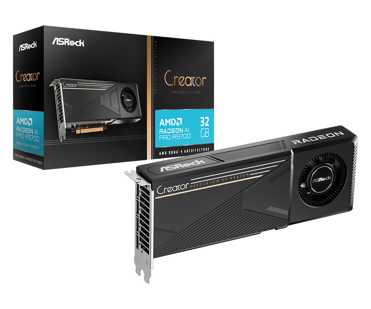 Karta graficzna Radeon AI PRO R9700 32GB GDDR6 256bit 4DP