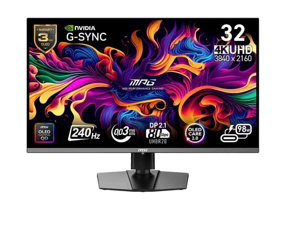 Monitor MPG 322URX QD-OLED 31.5/LED/FLAT/240Hz/Czarny