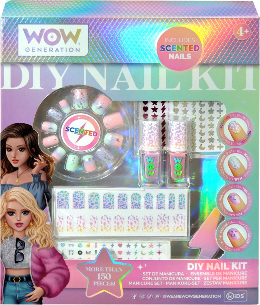 Zestaw do manicure z pachnącymi tipsami 