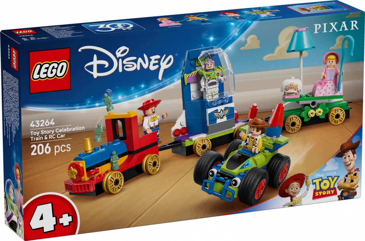 Klocki Disney 43264 Toy Story - Okolicznościowy pociąg i Pan Sterowany 