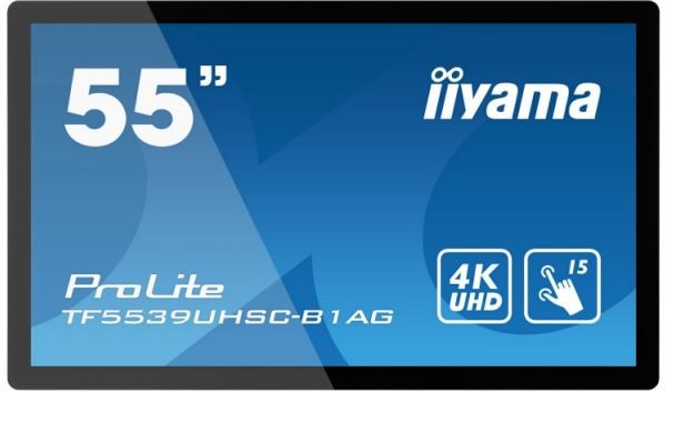 Monitor wielkoformatowy 55 cali TF5539UHSC-B1 IPS,24/7,4K,IP54,500cd,7H,POJ.15p,LAN 