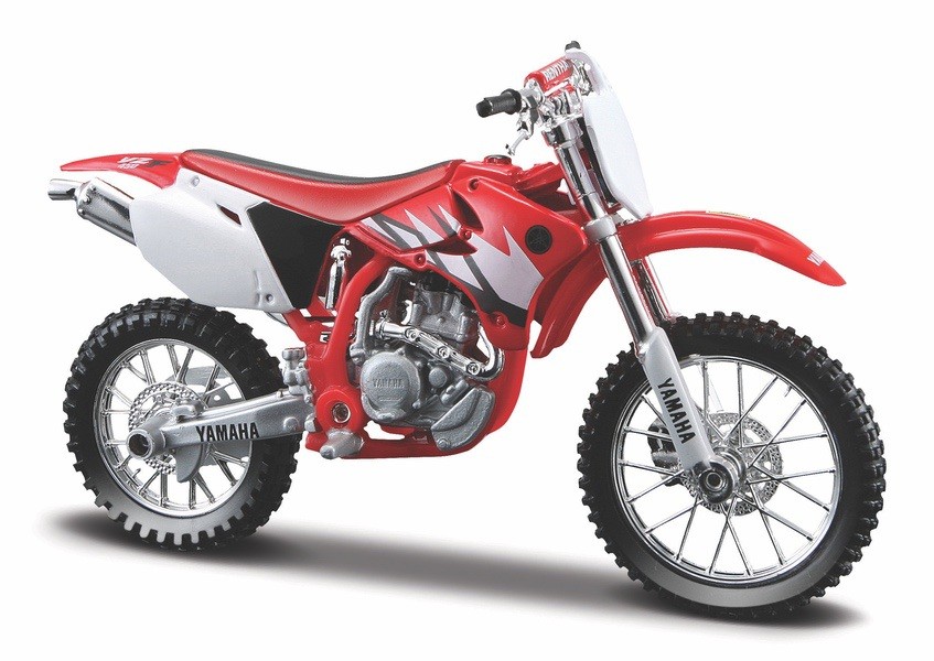 Model metalowy Yamaha YZ-450F z podstawką 1/18