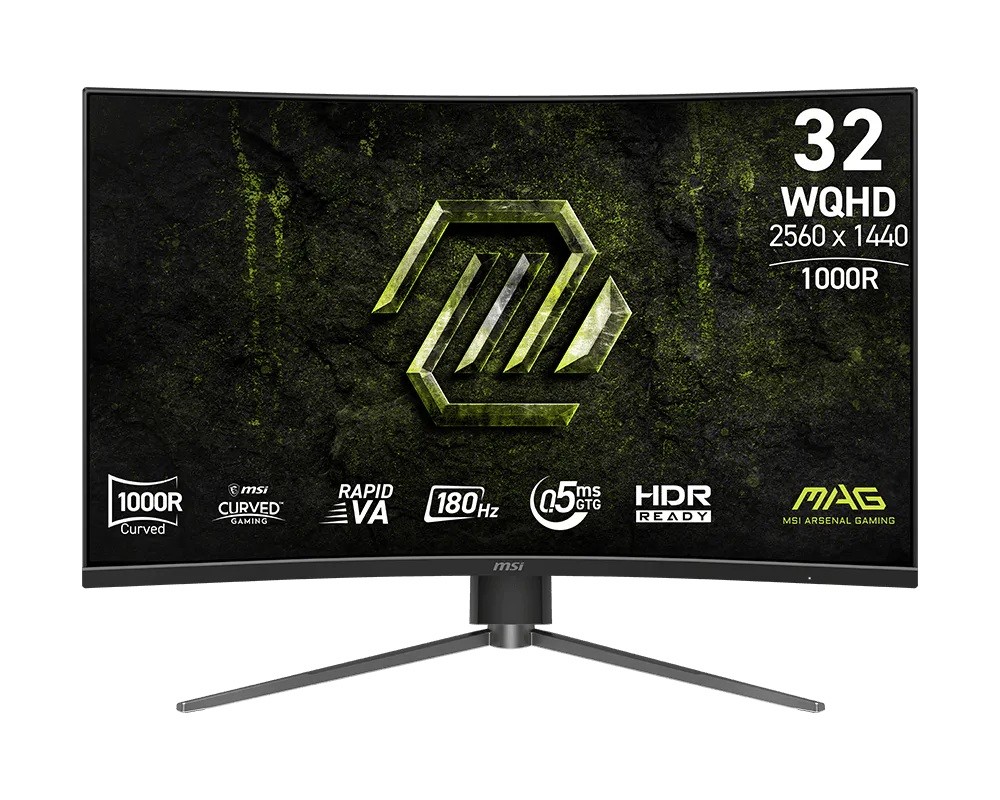 Monitor MAG 325CQPF E18 31.5/LED/WQHD/LED/Zakrzywiony/180Hz/Czarny