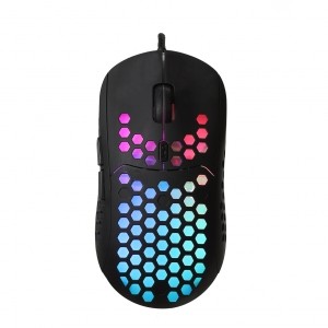 Mysz optyczna dla graczy 6400DPI USB RGB AM-99 Utralekka 