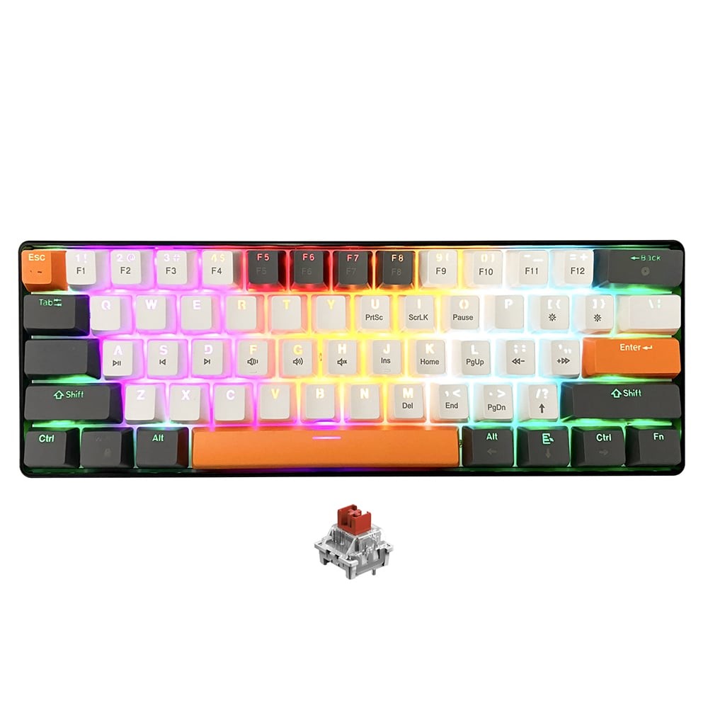 Klawiatura mechaniczna 60% ZONE 61 MT1258 (Przełączniki - RED)