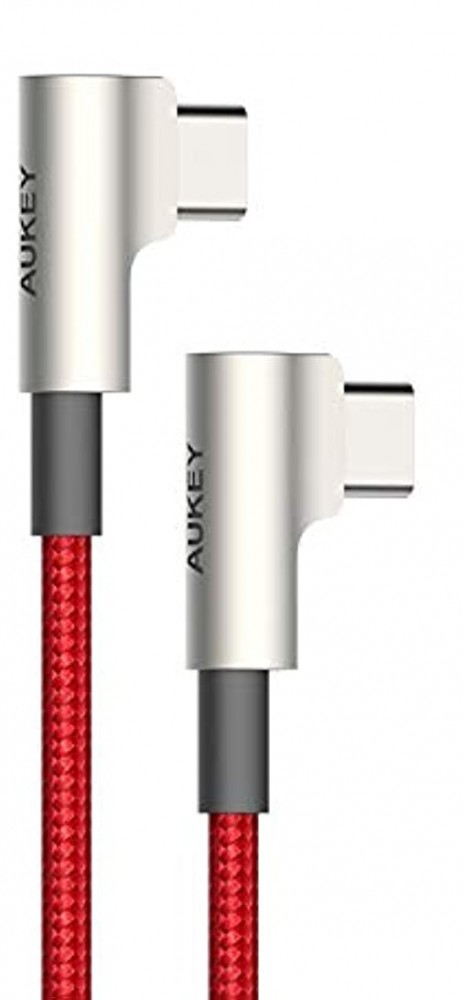 CB-CMD37 OEM kabel USB-C - USB-C 1m 60W PD 3A 20V nylonowy oplot czerwony
