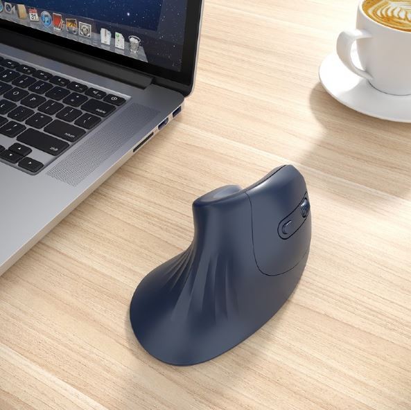Mysz ergonomiczna 6 przycisków czarna 