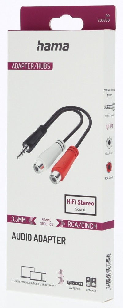 Adapter jack 3,5mm stereo 