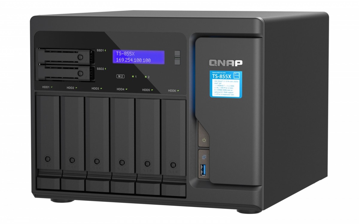 Serwer TS-855X Intel Atom C5125 2.8GHz  8GB UDIMM DDR4