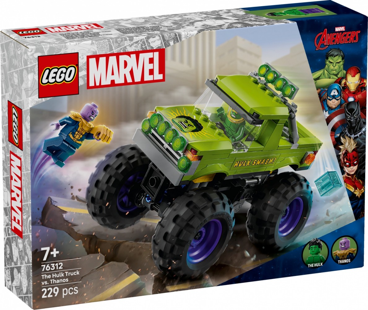 Klocki Super Heroes 76312 Monster truck Hulka kontra Thanos 