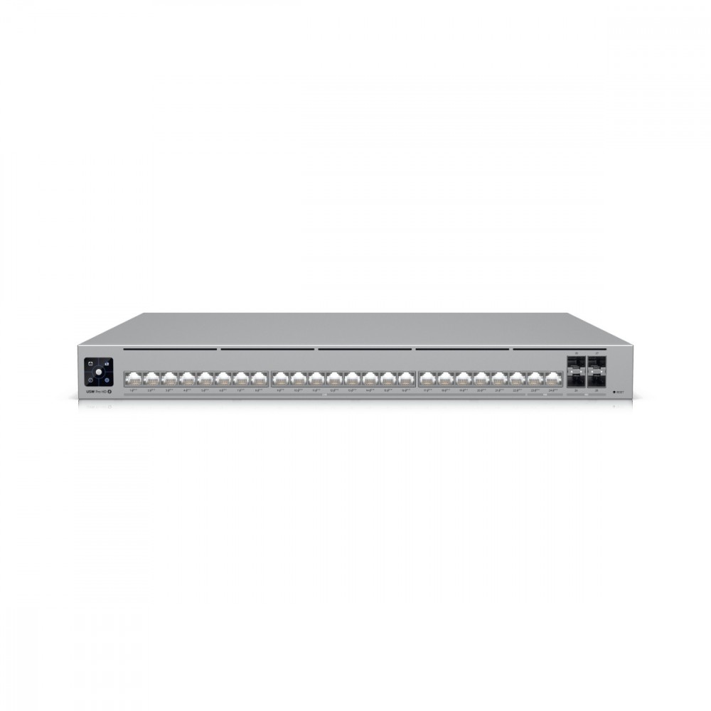 Przełącznik UniFi Switch Pro HD 24 PoE Zarządzalny L2/L3                         2.5G Ethernet (100/1000/2500) Obsługa PoE 1U Szary 