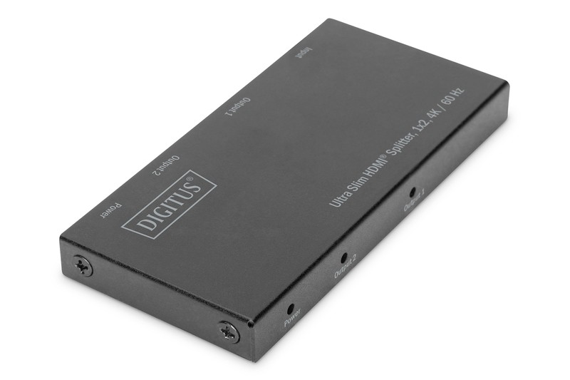 Rozdzielacz (Splitter) Ultra Slim HDMI 1x2 4K 60Hz 3D HDR HDCP 2.2 18 Gbps Micro USB