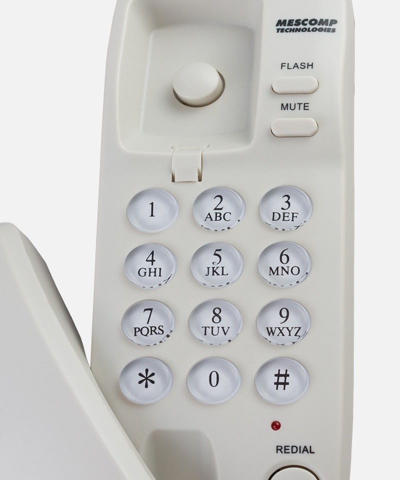 Telefon stacjonarny Mescomp MT 518 Diana Beżowy 