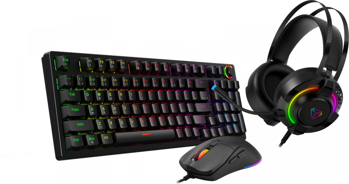 Zestaw Gaiming Premium YGS 03 3w1 klawiatura, mysz, słuchawki 