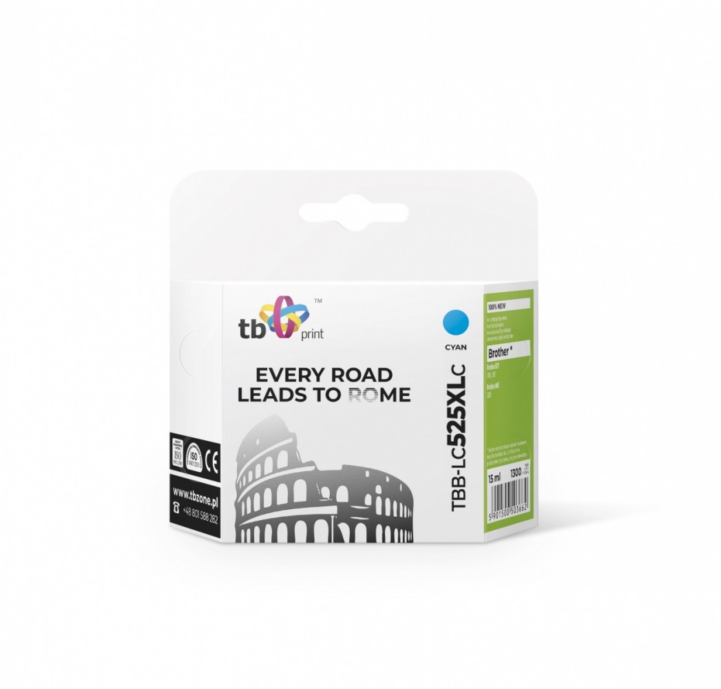 Tusz do Brother LC529/539  TBB-LC525XLC CY