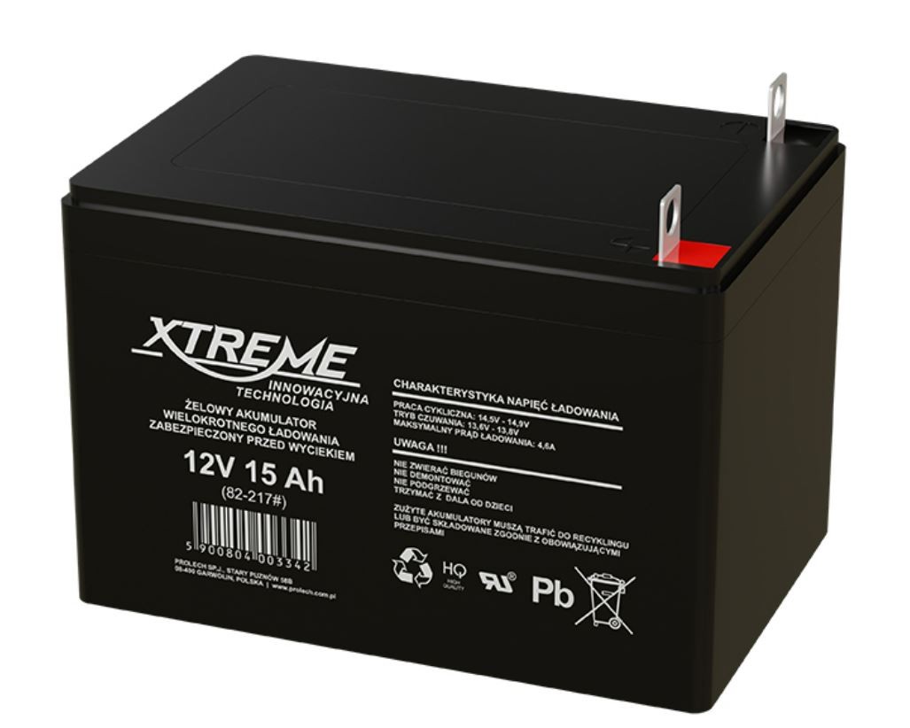 Akumulator żelowy 12V 15Ah XTREME