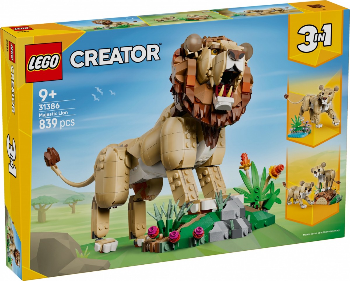 Klocki Creator 31386 Dzikie zwierzęta: Dumny lew