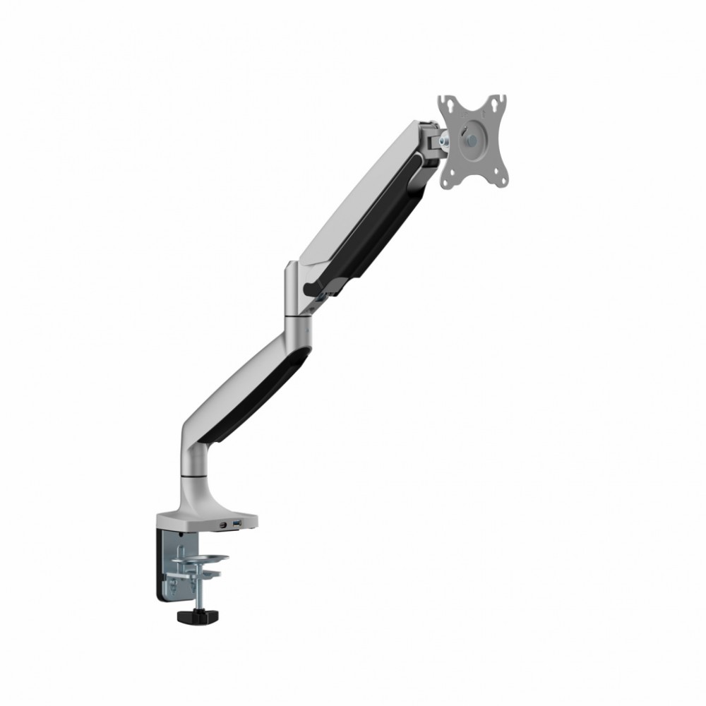 Uchwyt biurkowy gazowy do 1 monitora LED/LCD 17-45 cali L-35HD 1-15KG 1xUSB-A 1xUSB-C 3.0 HEAVY DUTY 