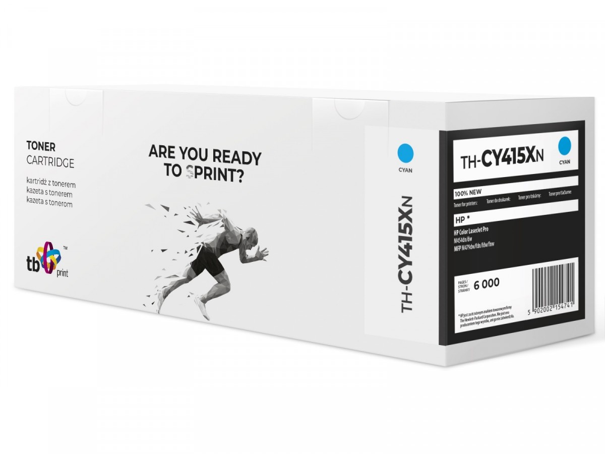 Toner do HP Color LJ Pro W2031X TH-CY415XN 100% nowy cyan