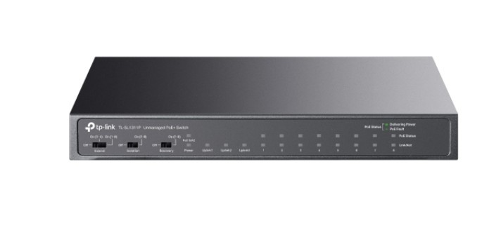 Przełącznik 11p TL-SL1311P (8x10/100Mbit PoE+, 2x1000Mbit, 1xSFP)
