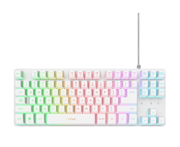 Klawiatura gamingowa podświetlana GTX 833 Thado TKL biała 