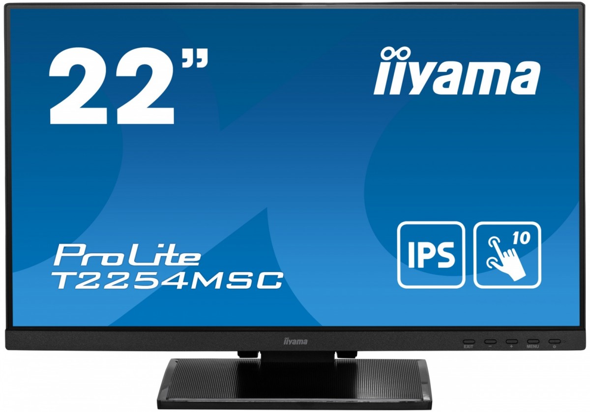 Monitor 21.5 cala T2254MSC-B1AG pojemnościowa 10 punktów, IPS, powłoka AG 