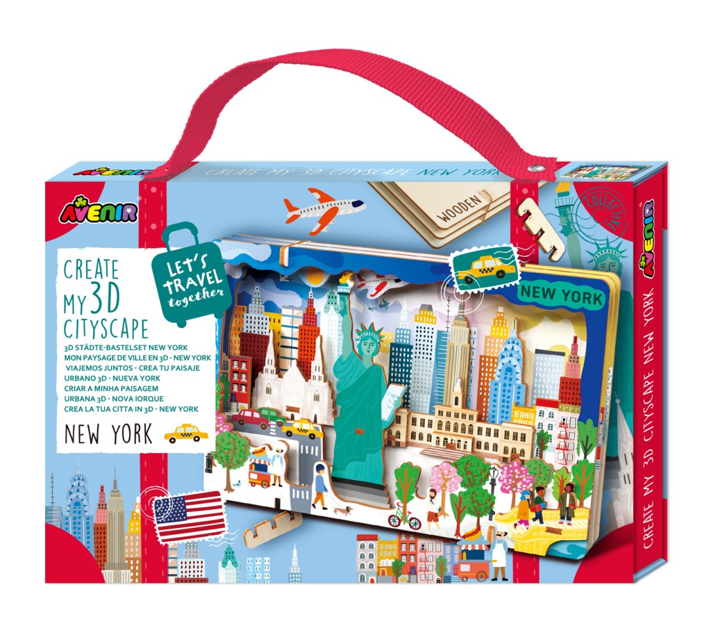 Puzzle Stwórz pejzaż miejski 3D - Nowy Jork 