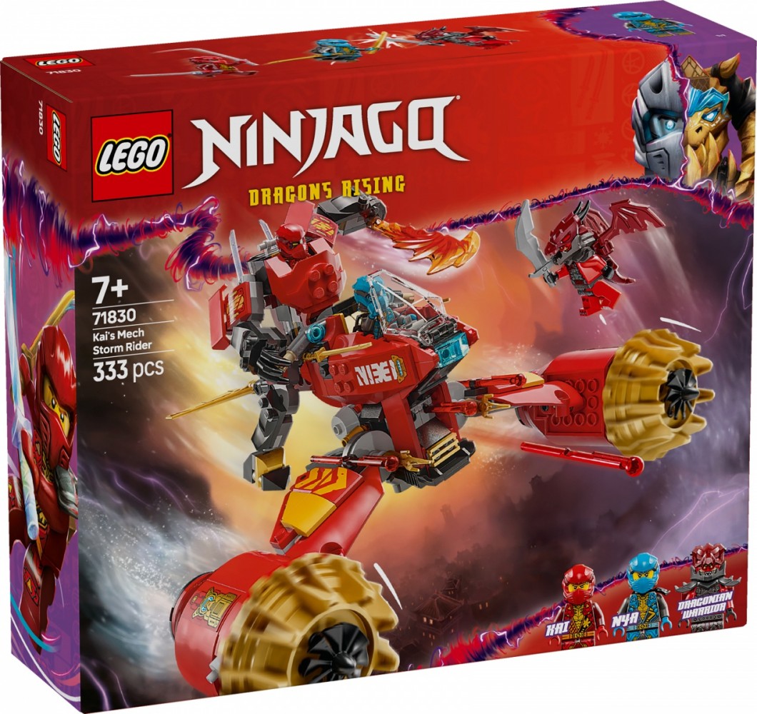 Klocki Ninjago 71830 Burzowy jeździec-mech Kaia 